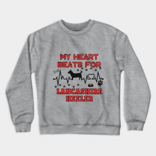 Lancashire Heeler - Heart Beat Crewneck Sweatshirt